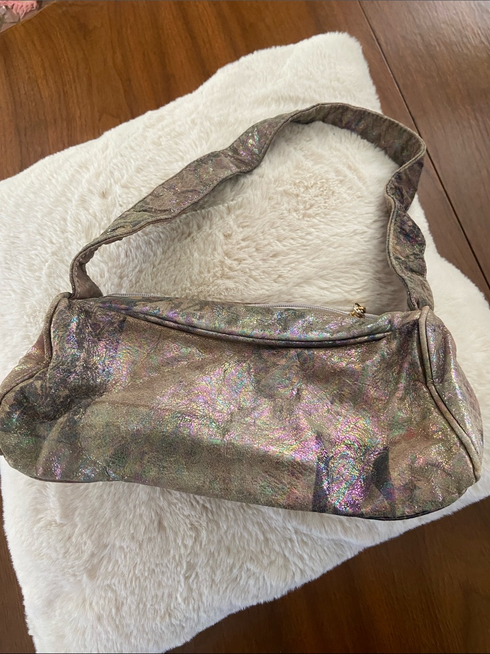 Metallic Iridescent Fairycore Baguette HandBag - J. Renee Y2K